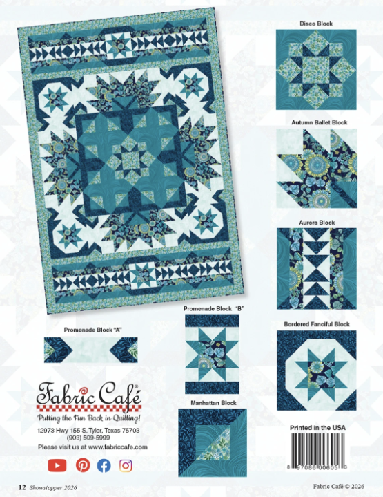 2026 Showstopper 5-Yard Pattern, Fabric Cafe