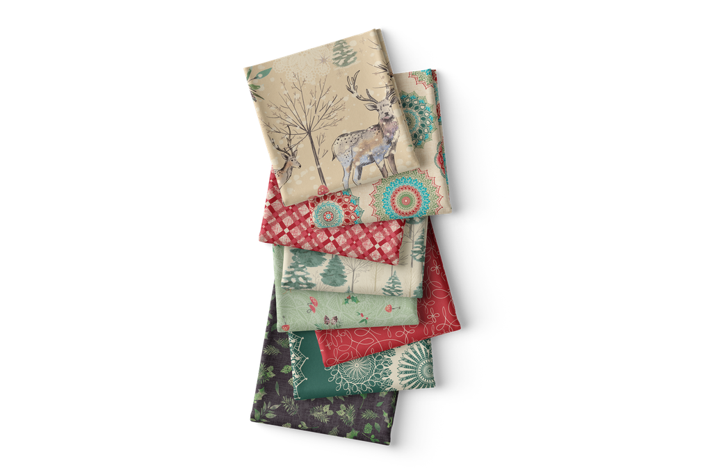 Winter's Tale Light Sage, Winter Haven, Rachel Rossi, Benartex Fabrics