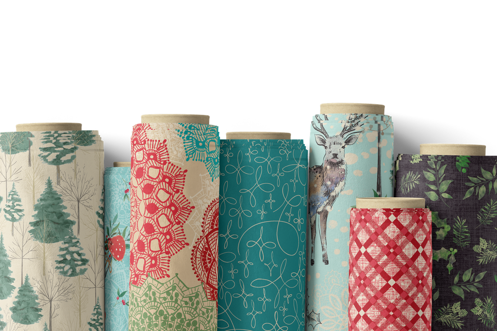 Winter's Tale Light Turquoise, Winter Haven, Rachel Rossi, Benartex Fabrics
