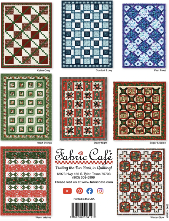 Holly Jolly 5-Yard Quilts, Fabric Cafe