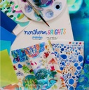 Forest Seasons Ombre Landscape, Northern Brights, Amarilys Henderson, Moda
