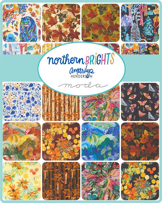 Forest Seasons Ombre Landscape, Northern Brights, Amarilys Henderson, Moda