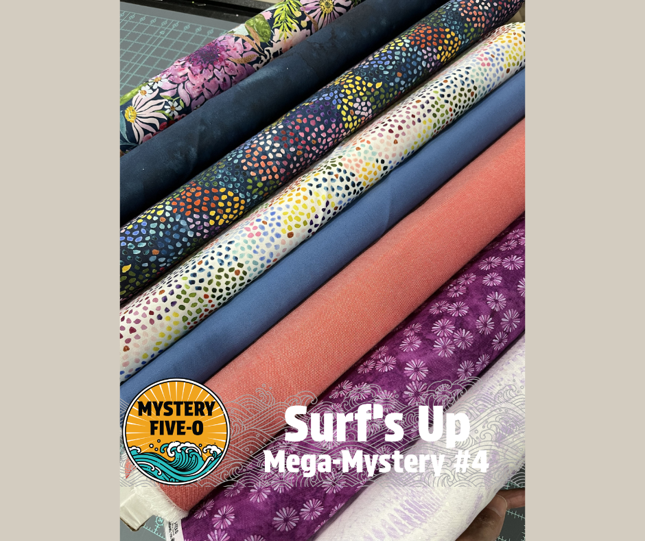 Surf's Up Mega Mystery Quilt Kit, Florals and Dots, Mystery Five-0