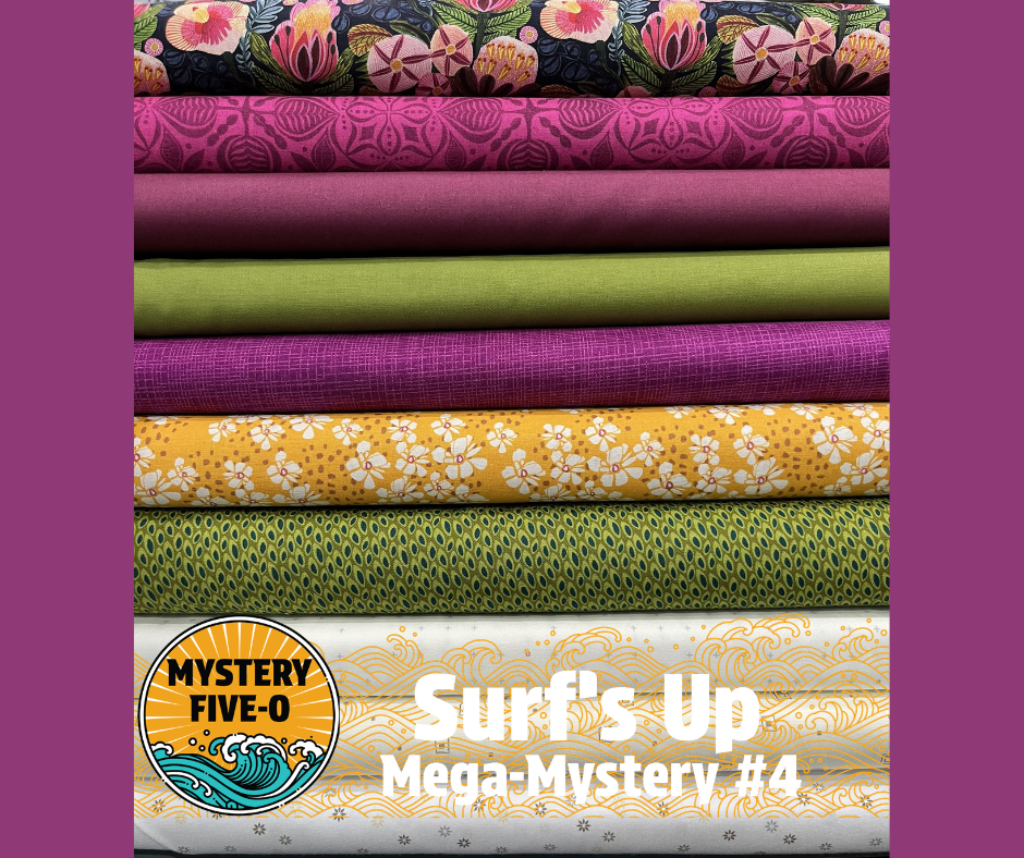 Surf's Up Mega Mystery Quilt Kit, Florals, Mystery Five-0