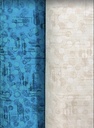108" Teal & Marshmallow Jot Dot WideBack, Blank Quilting