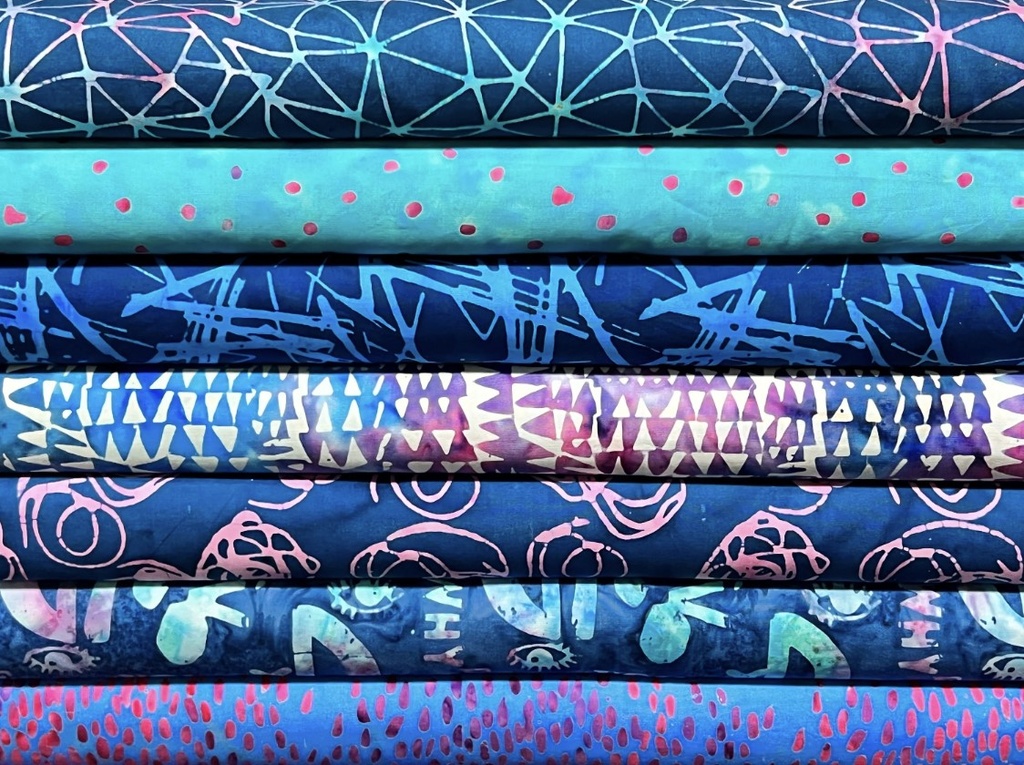 Indigo Batik Connection, Found, Carrie Bloomston, Anthology Fabrics