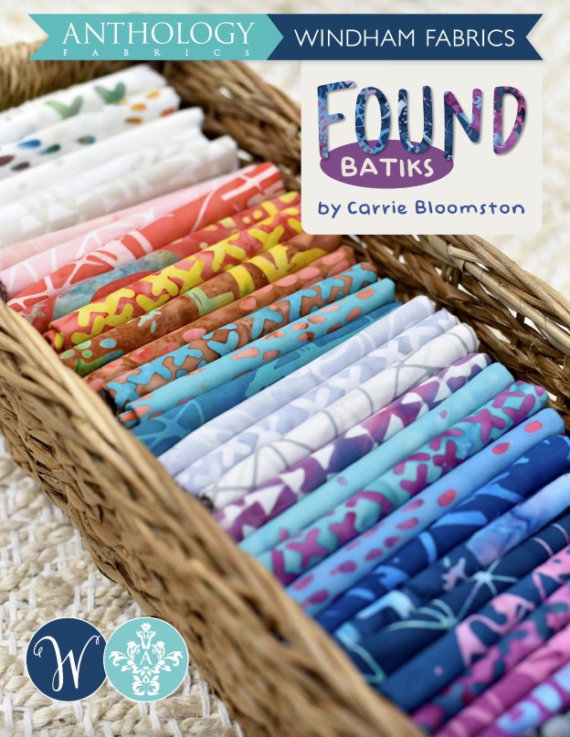 Indigo Batik Strings, Found, Carrie Bloomston, Anthology Fabrics