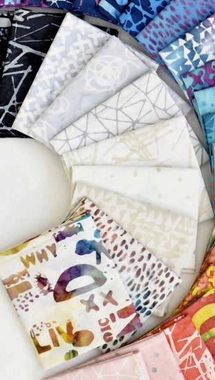 Found Batiks FQ, Carrie Bloomston, Anthology Fabrics
