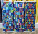 Indigo Quarter Circle Blocks 24 Inch, Art Loft, StudioE