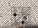 Diagonal Chicken Words, Zooming Chickens, StudioE Fabric