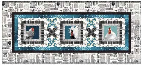 Egg Cotton Fabric, Zooming Chickens, StudioE Fabric