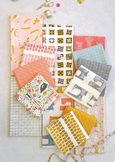 A Stitch in Time Ochre, Sew Obsessed, Art Gallery Fabrics