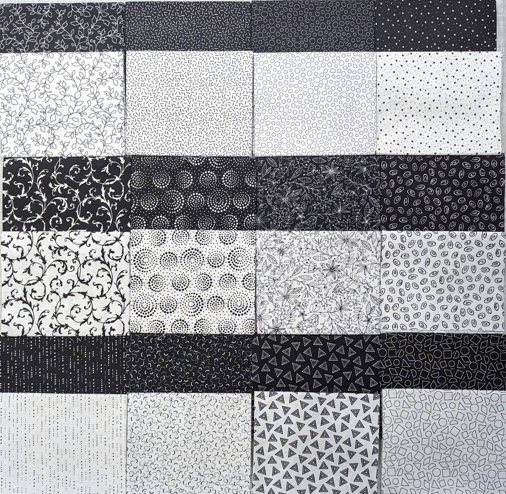 Salt & Pepper Fat Quarter Bundle, Ramblings, PB Textiles