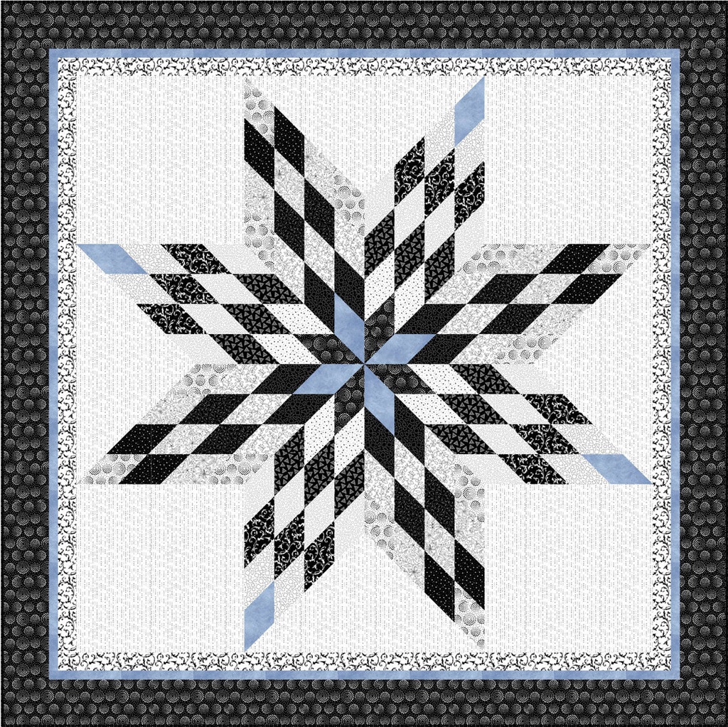 Salt & Pepper free star pattern, Ramblings, PB Textiles