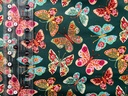 Tossed Butterfly Green, Folk Flora