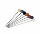 Color Ball Head Extra Long Pin Size 20, 1 1/4in 100ct, Bohin