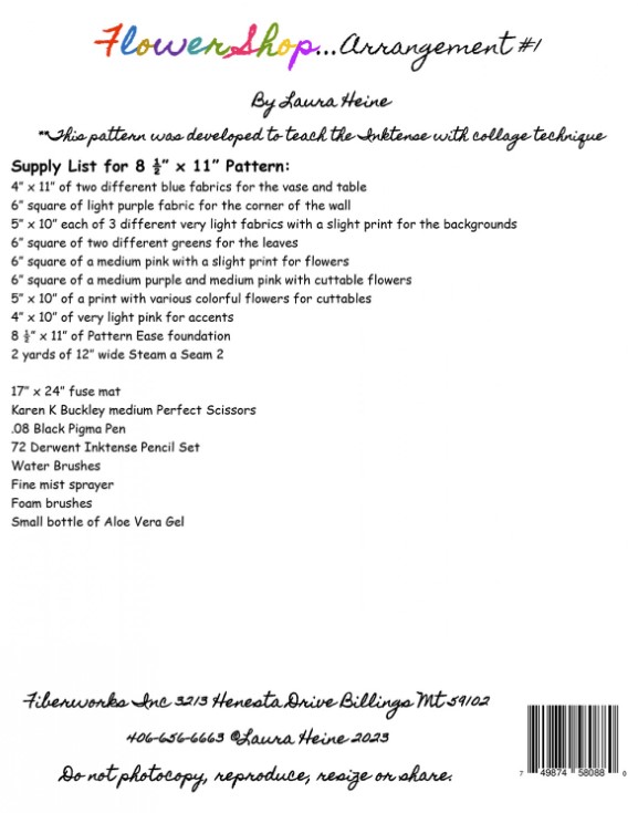 Flower Shop Arrangement #1, Collage Pattern, Laura Heine