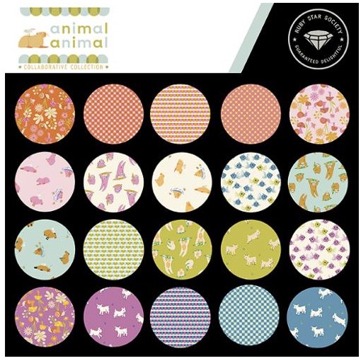 Animals Fat Quarter Bundle 21 pieces, Ruby Star Society, Moda Fabrics