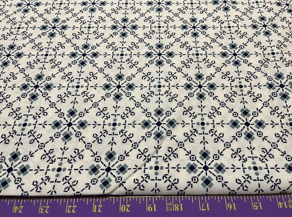 108in Cotton Backing, Bee Plaids Homemade Denim, Lori Holt, Riley Blake