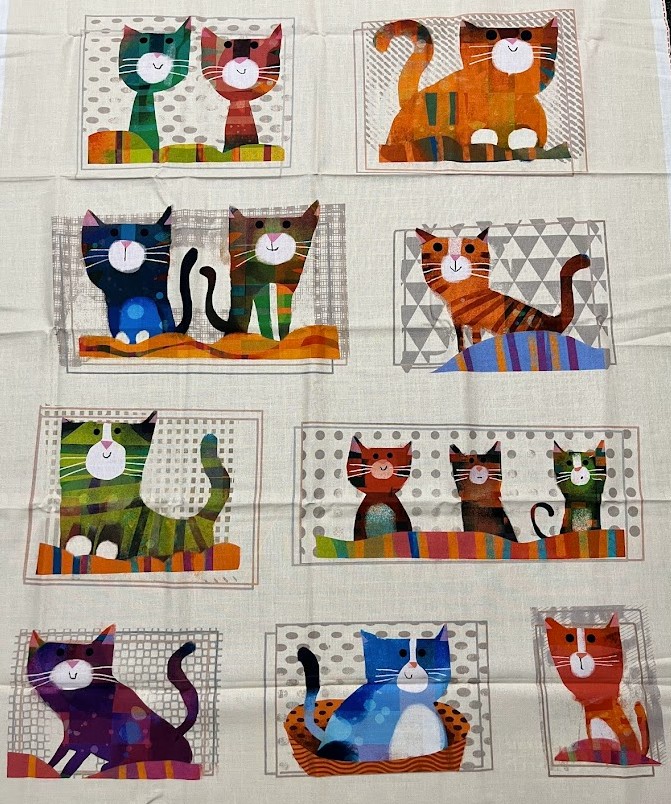 Cat Fat Quarter Bundle, Fur-Ever Friends, Gareth Lucas, Windham Fabrics