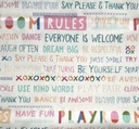 Playroom Rules, Word Fabric, PLR-89810, Art Gallery Fabrics