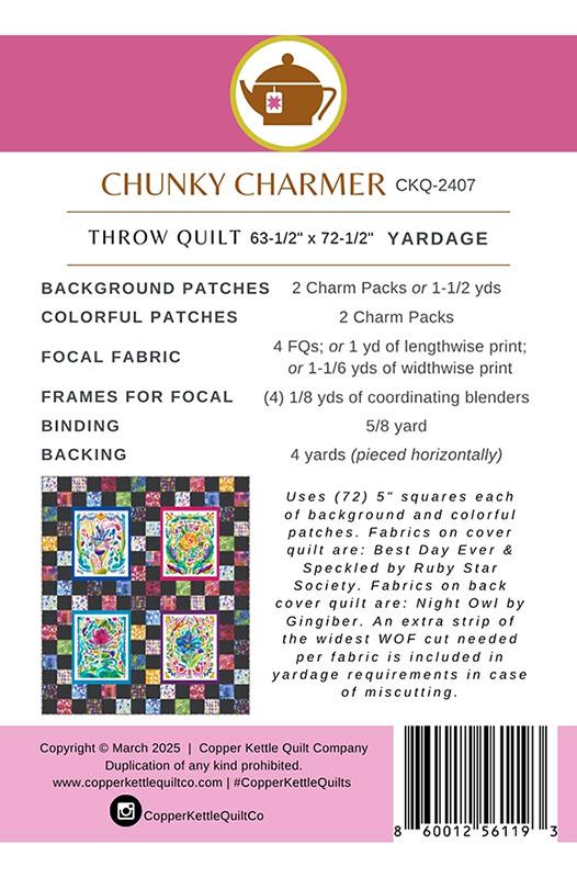 Chunky Charmer, Copper Kettle Quilt Company, Moda Fabrics