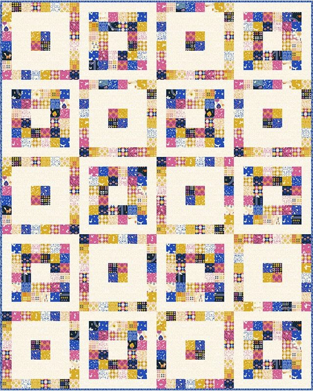 Jelly Squares Pattern, Copper Kettle, Moda Fabrics