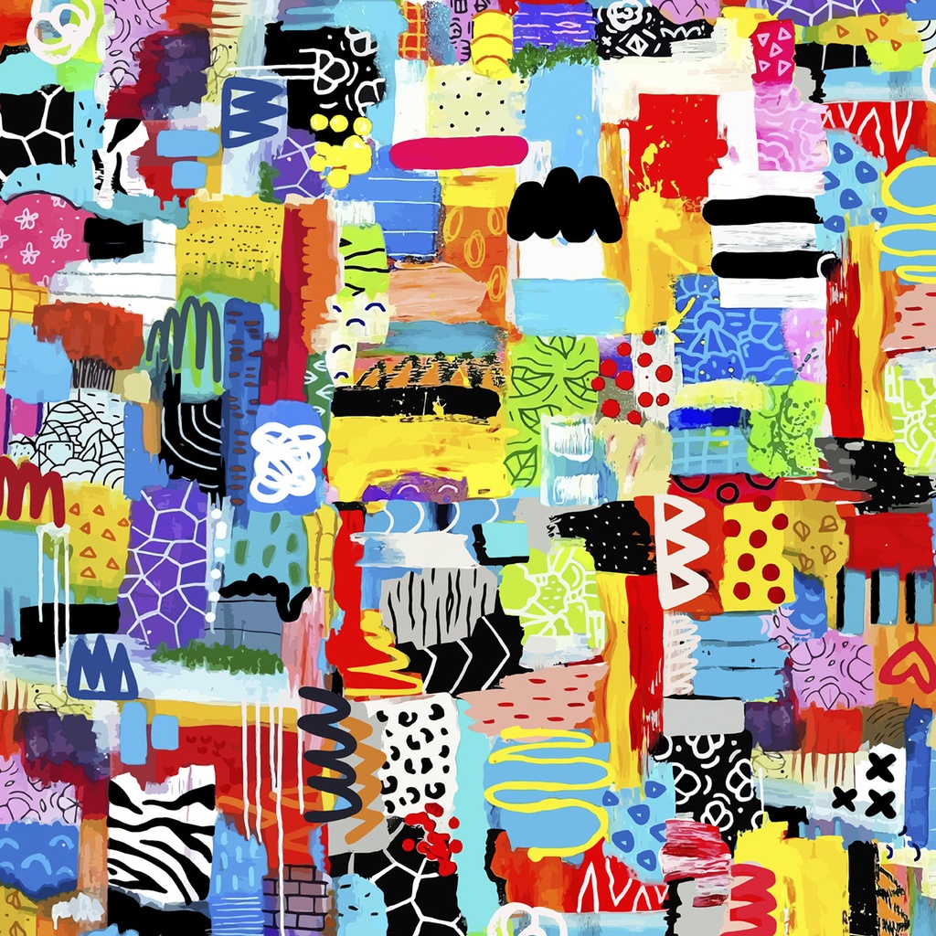 108in Graffiti Pattern, Urban Ink by Alloyius Mcilwaine, P&B Textiles