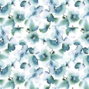 108In Watercolor Floral Teal, Belle Wideback, P&B Textiles