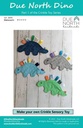 Dino Crinkle Toy Pattern, Due North Handmade