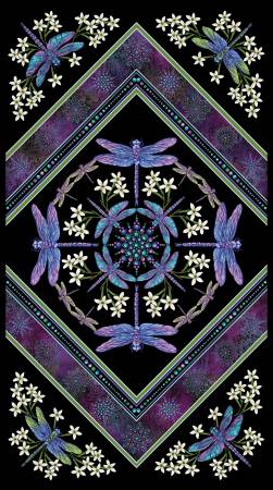Dragonfly Wonder Panel, Ann Lauer, Benartex Fabrics