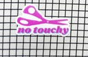 No Touchy! Sewing Scissor Sticker, Feral Notions