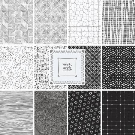 Marks Made Fat Quarter Bundle, Leanne Friedberg, Cloud9 Fabrics
