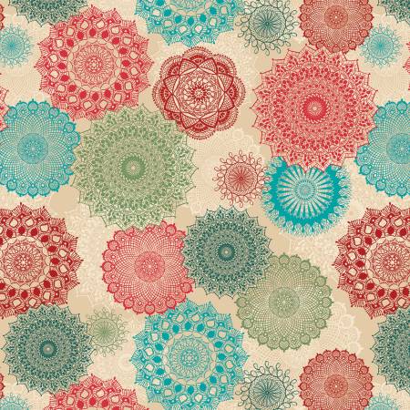 Dancing Doilies, Winter Haven, Rachel Rossi, Benartex Fabrics
