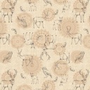 Winter Waltz Tan, Winter Haven, Rachel Rossi, Benartex Fabrics