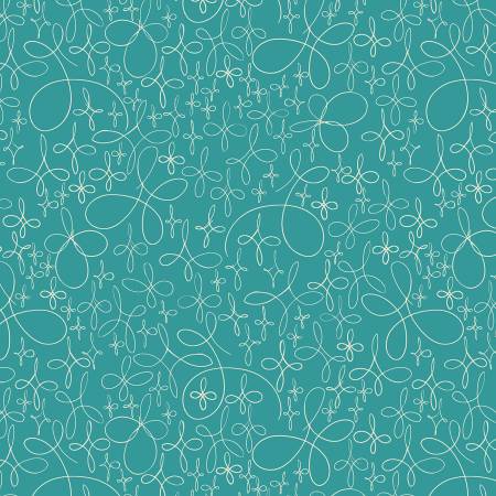 Doodle Star Turquoise, Winter Haven, Rachel Rossi, Benartex Fabrics