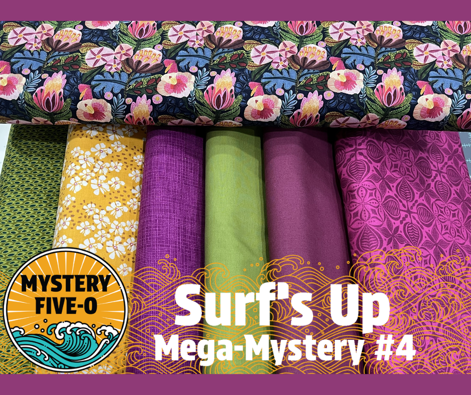 Surf's Up Mega Mystery Quilt Kit, Florals, Mystery Five-0