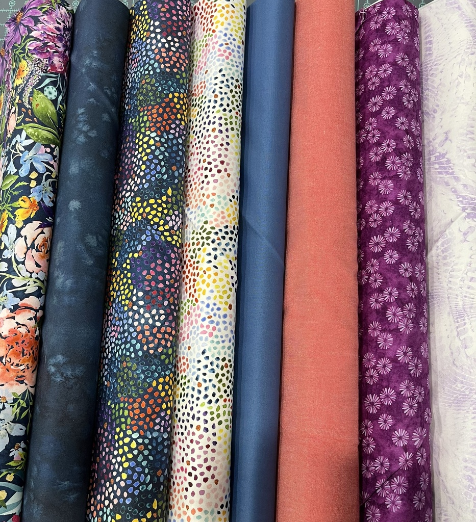 Surf's Up Mega Mystery Quilt Kit, Florals and Dots, Mystery Five-0