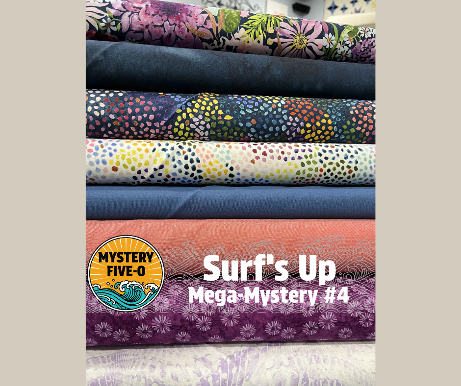 Surf's Up Mega Mystery Quilt Kit, Florals and Dots, Mystery Five-0