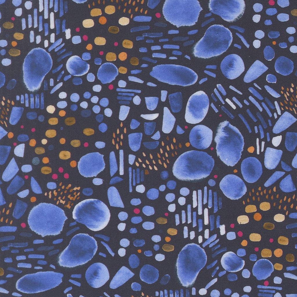 Lake Pebbles, Northern Brights Night Sky, Amarilys Henderson, Moda Fabrics