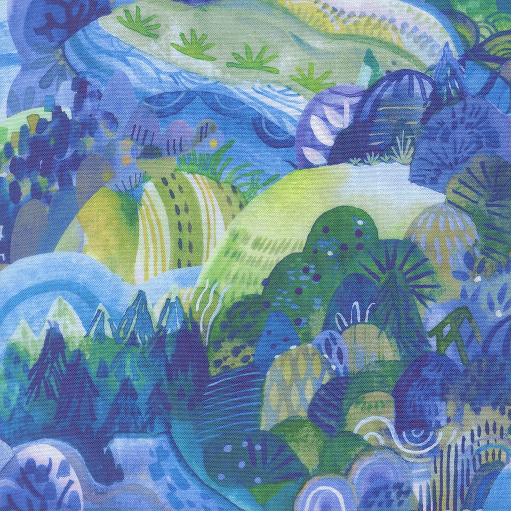 Lake City Landscape, Northern Brights, Amarilys Henderson, Moda Fabrics