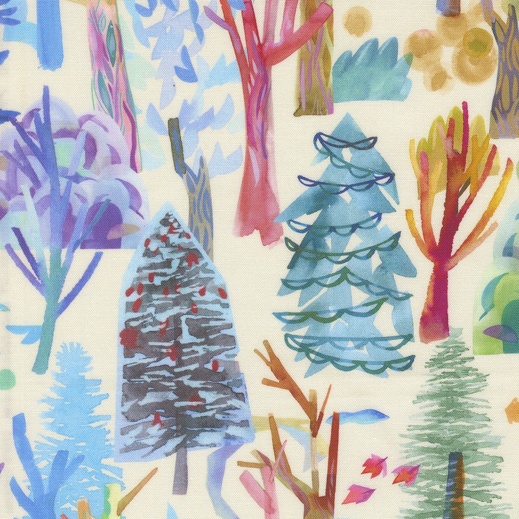 Forest Seasons Ombre Landscape, Northern Brights, Amarilys Henderson, Moda