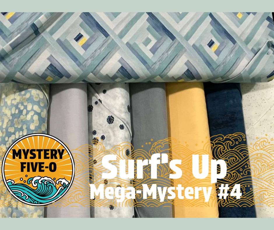 Surf's Up Mega Mystery Quilt Kit, Log Cabin, Mystery Five-0