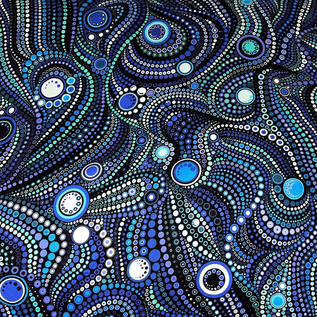 108" Water Circles & Dots, Effervescence, Robert Kaufman Fabrics