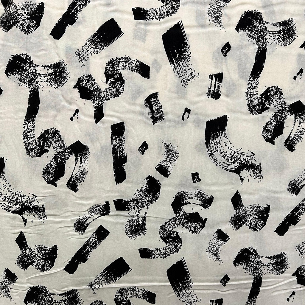 Abstract Print Rayon Fabric, 54-56" Expressions, R 68817, Art Gallery Fabrics