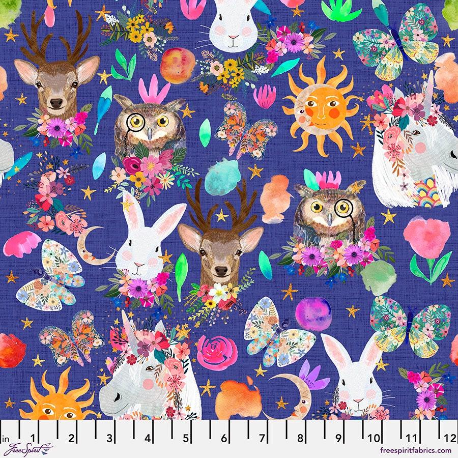 Animal Fabric, Magic Friends, Mia Charro, FreeSpirit Fabrics