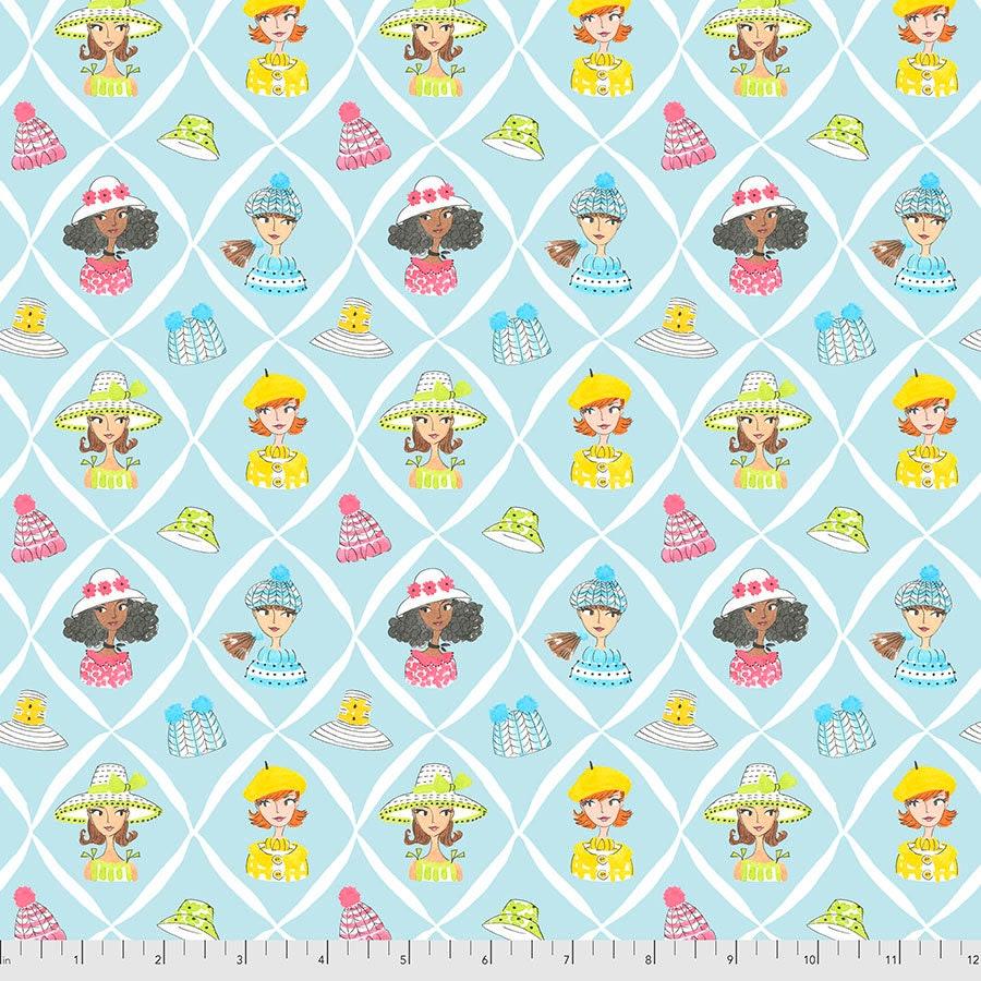 Calendar Girls, Hat Fabric, Anne Keenan Higgins, Free Spirit Fabrics