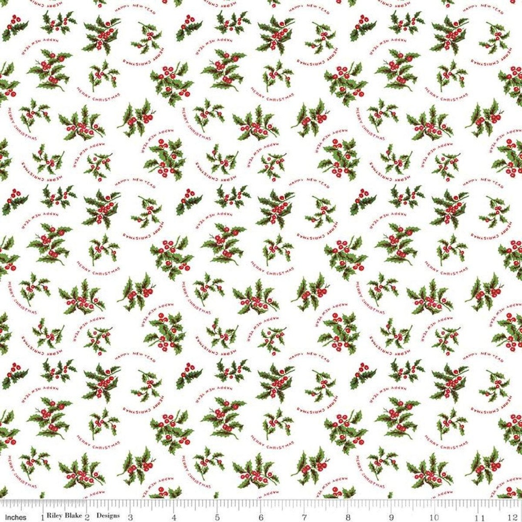 Christmas Holly, All About Christmas, J. Wecker Frisch, Riley Blake Designs