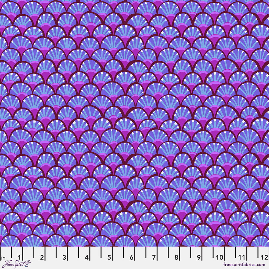 Clam Shell Cotton Lawn, Vivacious, Anna Maria, FreeSpirit Fabrics