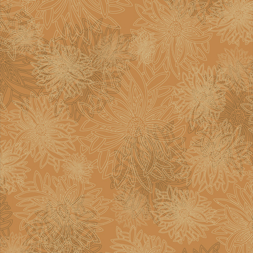 Floral Elements Mocha, FE 526, Art Gallery Fabrics